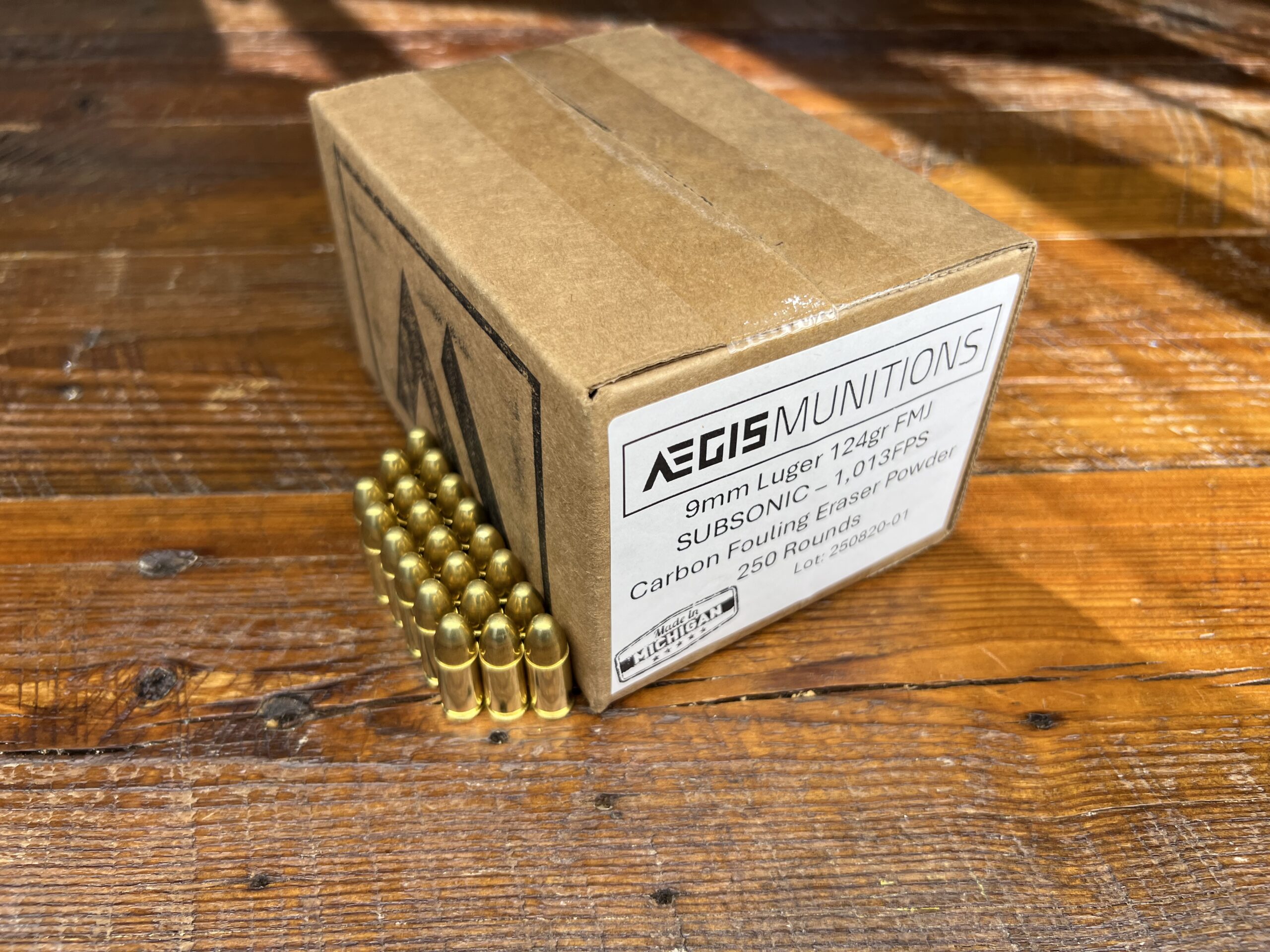 9mm Luger 124gr FMJ - 250 rds