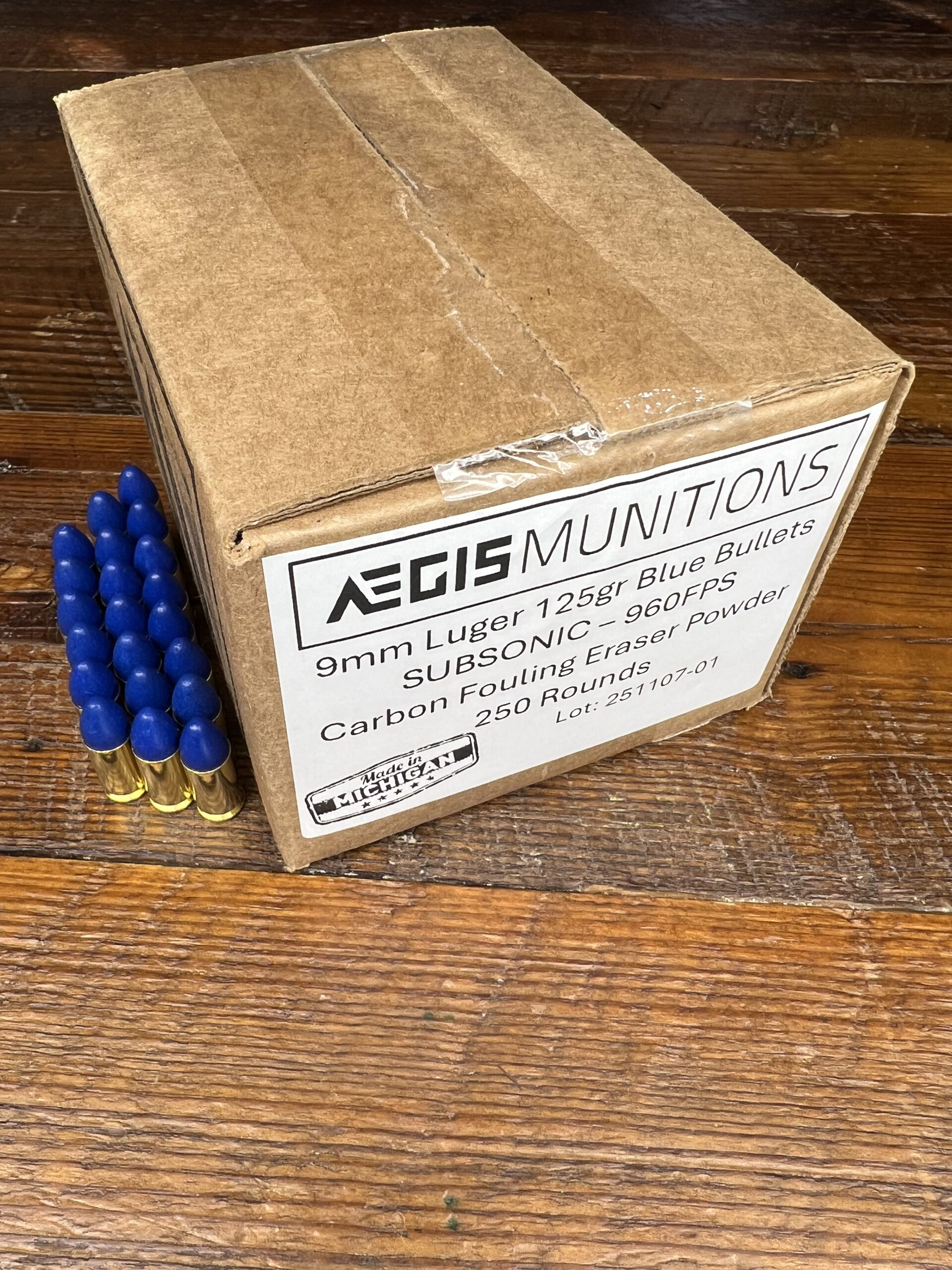 9mm Luger 125gr Blue Bullet - 250 rds - Image 6
