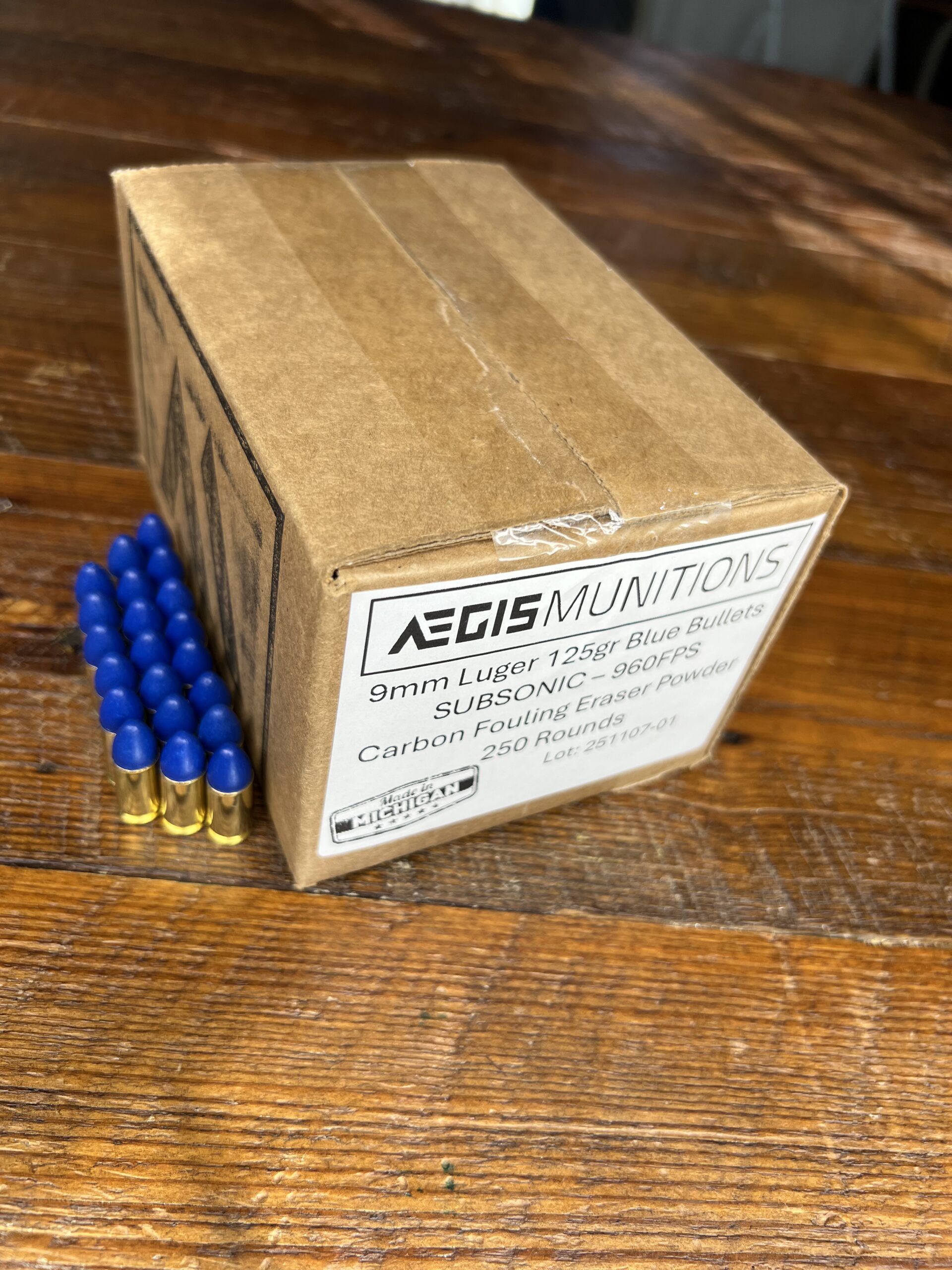 9mm Luger 125gr Blue Bullet - 250 rds - Image 7
