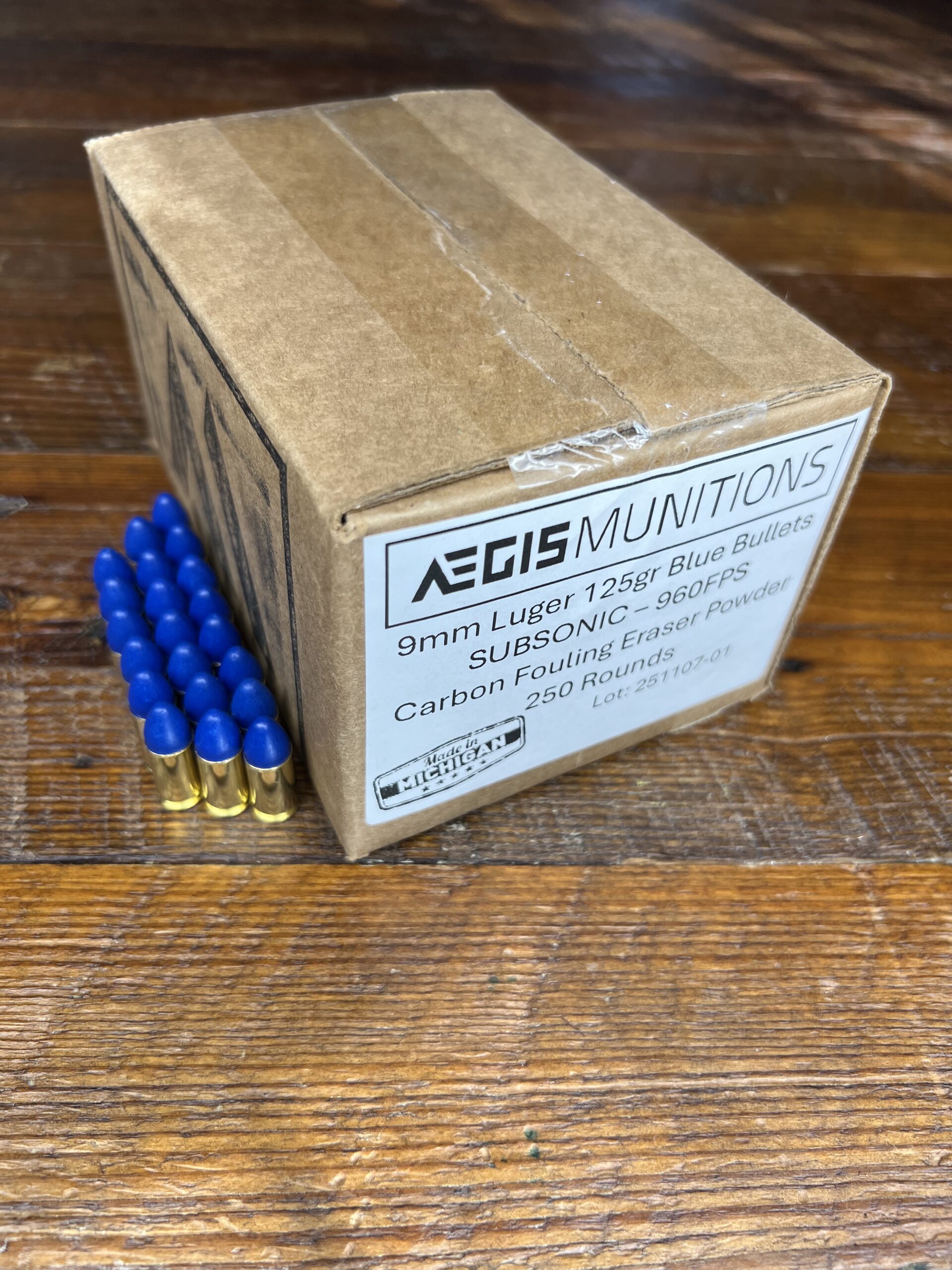 9mm Luger 125gr Blue Bullet - 250 rds - Image 2