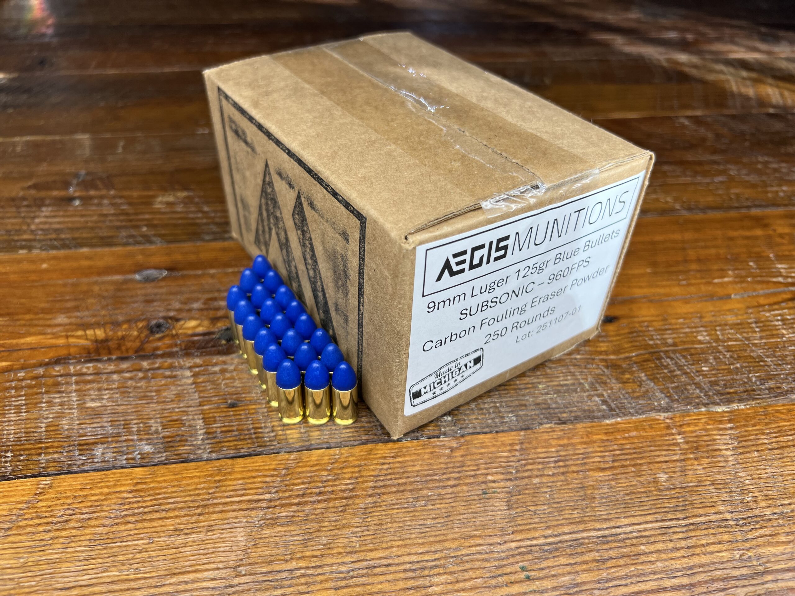 9mm Luger 125gr Blue Bullet - 250 rds - Image 3