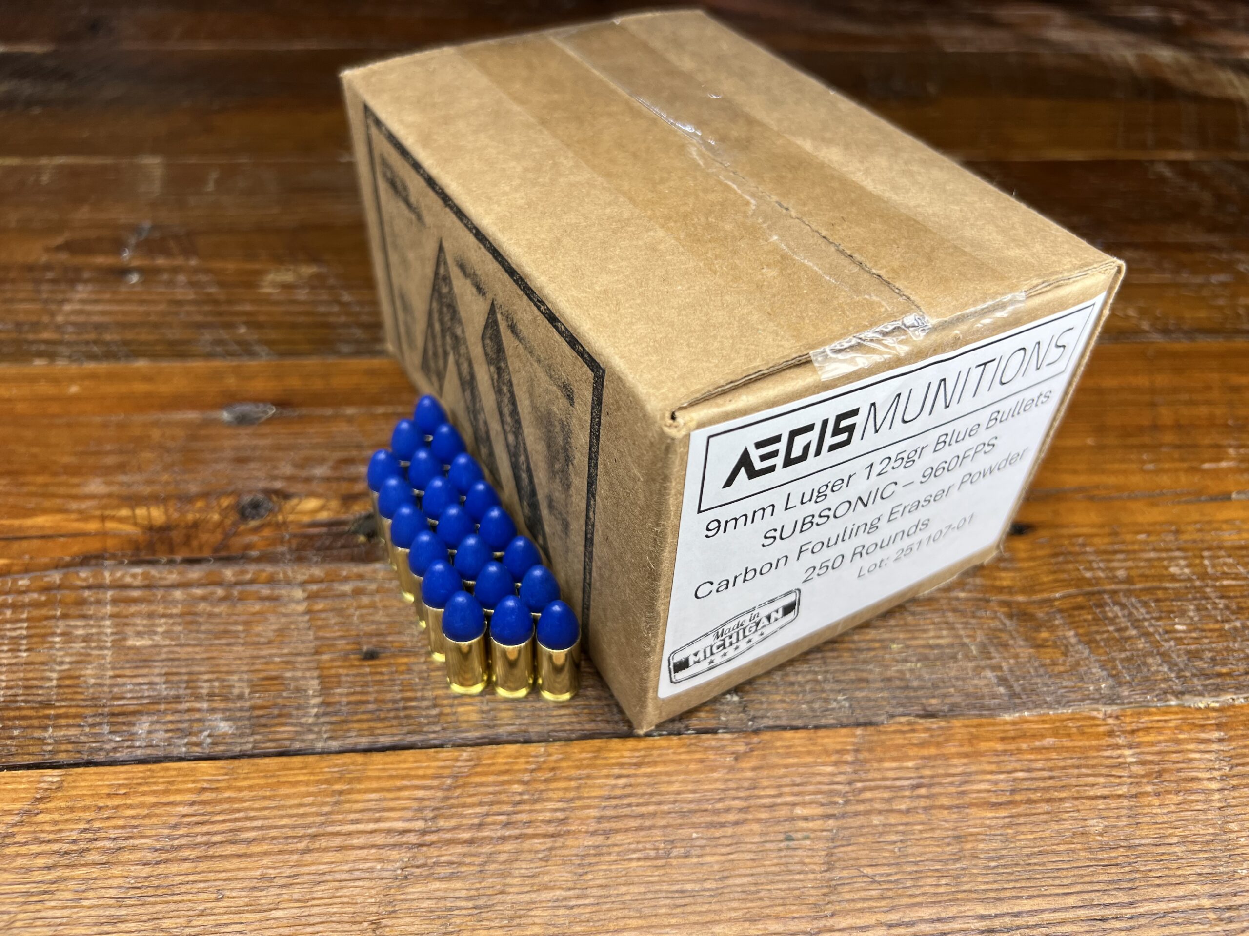9mm Luger 125gr Blue Bullet - 250 rds - Image 4
